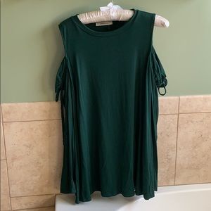 Cold shoulder long sleeved top
